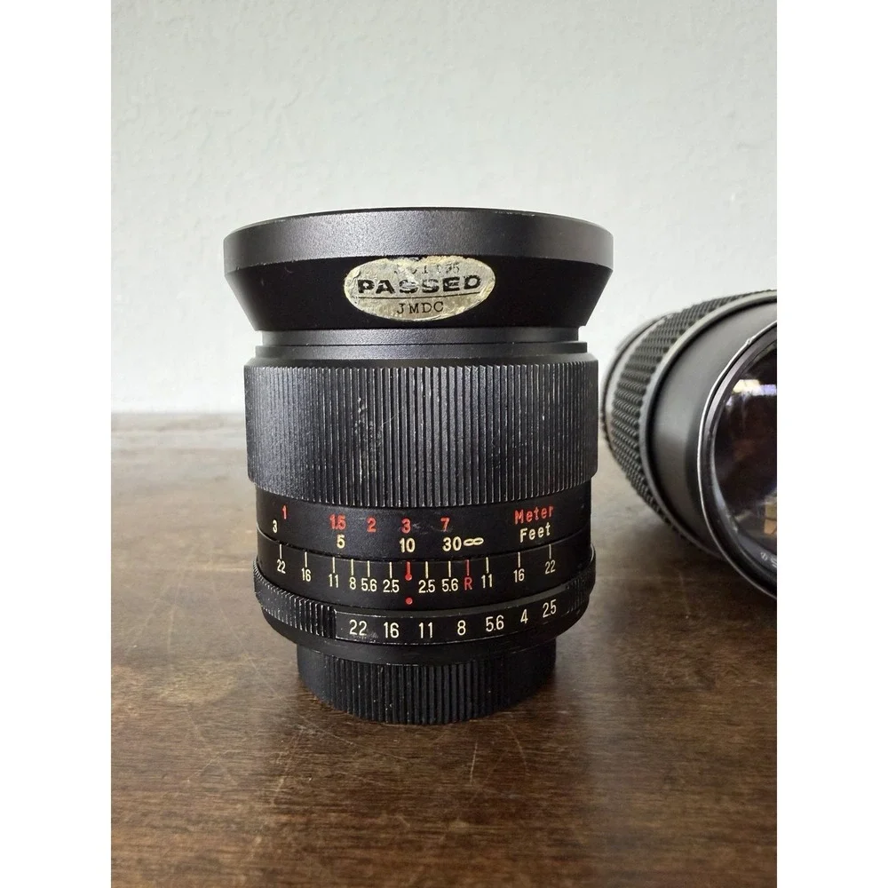 Vintage Lens Lot (3pc): Vivitar 28mm f2.5, Samigon 135mm f2.8, Sears 80-200mm f4